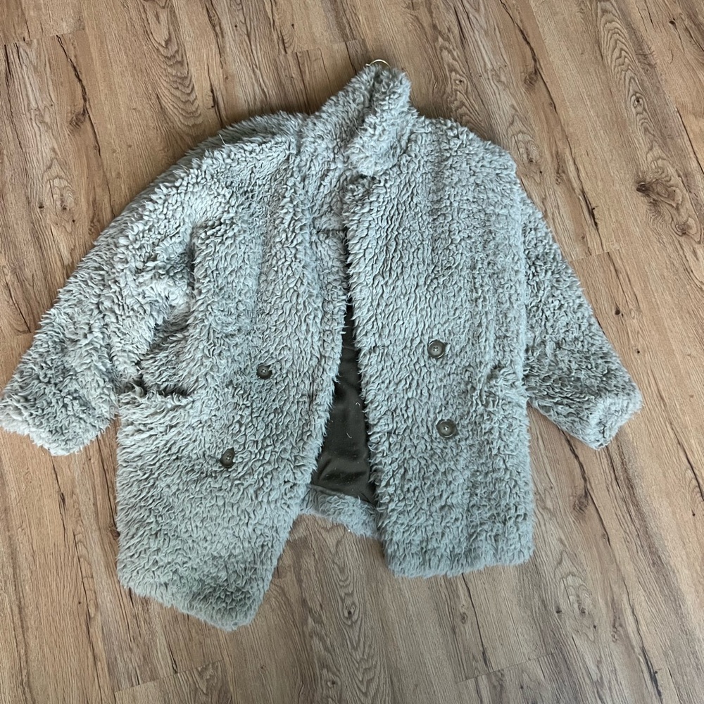 Free people Sherpa jacket in grey